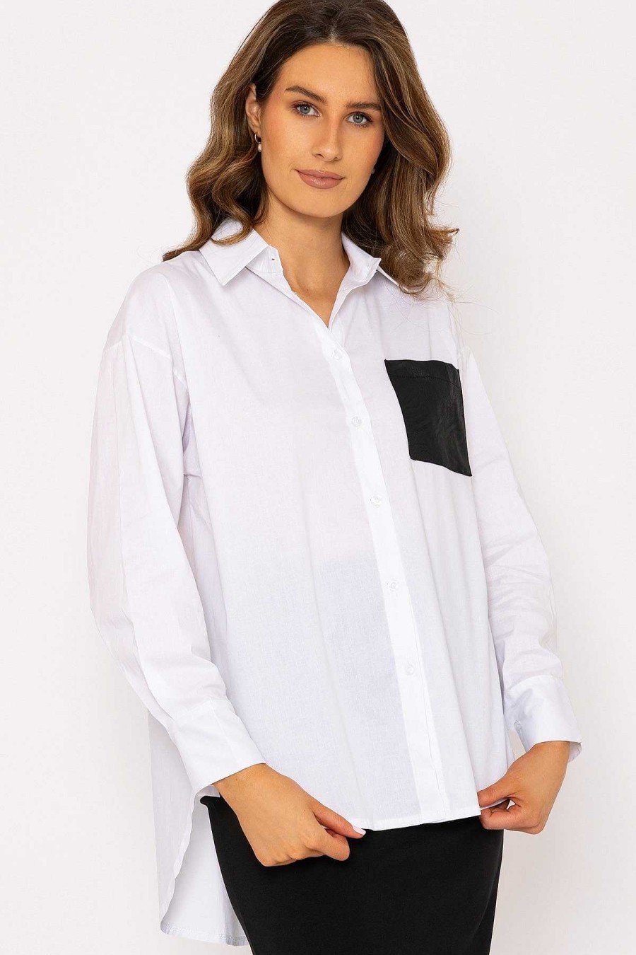 Tops & Blouses | J'aime la Vie Pu Pocket Shirt