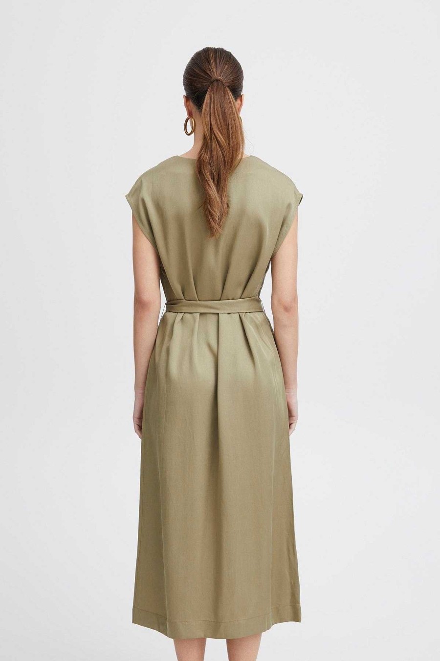 Dresses & Jumpsuits | B.Young Byilini Green Midi Dress