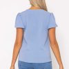 Tops & Blouses | Rowen Avenue Blue Lace Detail Top