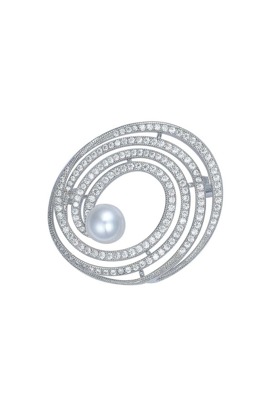 Boxed Gifts | Knight & Day Swirling Silver Brooch