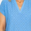 Tops & Blouses | Voulez Vous V-Neck Jersey Top In Blue