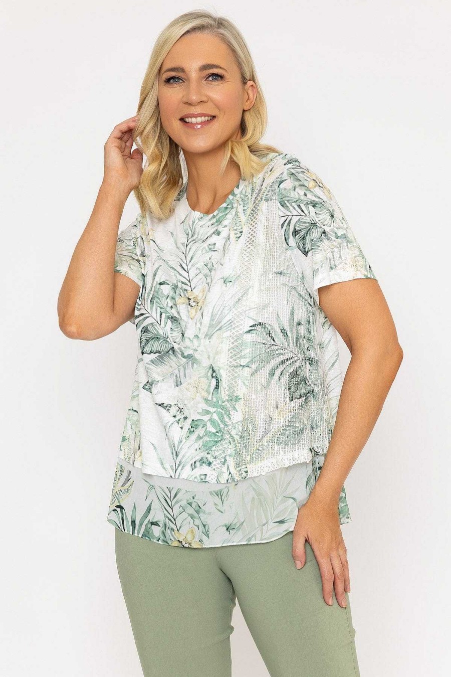 Tops & Blouses | Voulez Vous Double Layer Burnout & Mesh Top