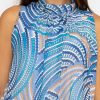 Tops & Blouses | Pala D'oro Sleeveless Halter Top In Blue Print