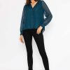 Tops & Blouses | Rowen Avenue Dobby Texture Blouse In Teal