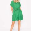 Dresses & Jumpsuits | Rowen Avenue Satin Jacquard Dress In Green