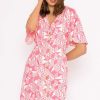 Dresses & Jumpsuits | Rowen Avenue Ailbhe Knee Length Dress In Pink Print