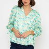 Tops & Blouses | Rowen Avenue Tie Sleeve Top In Green Print