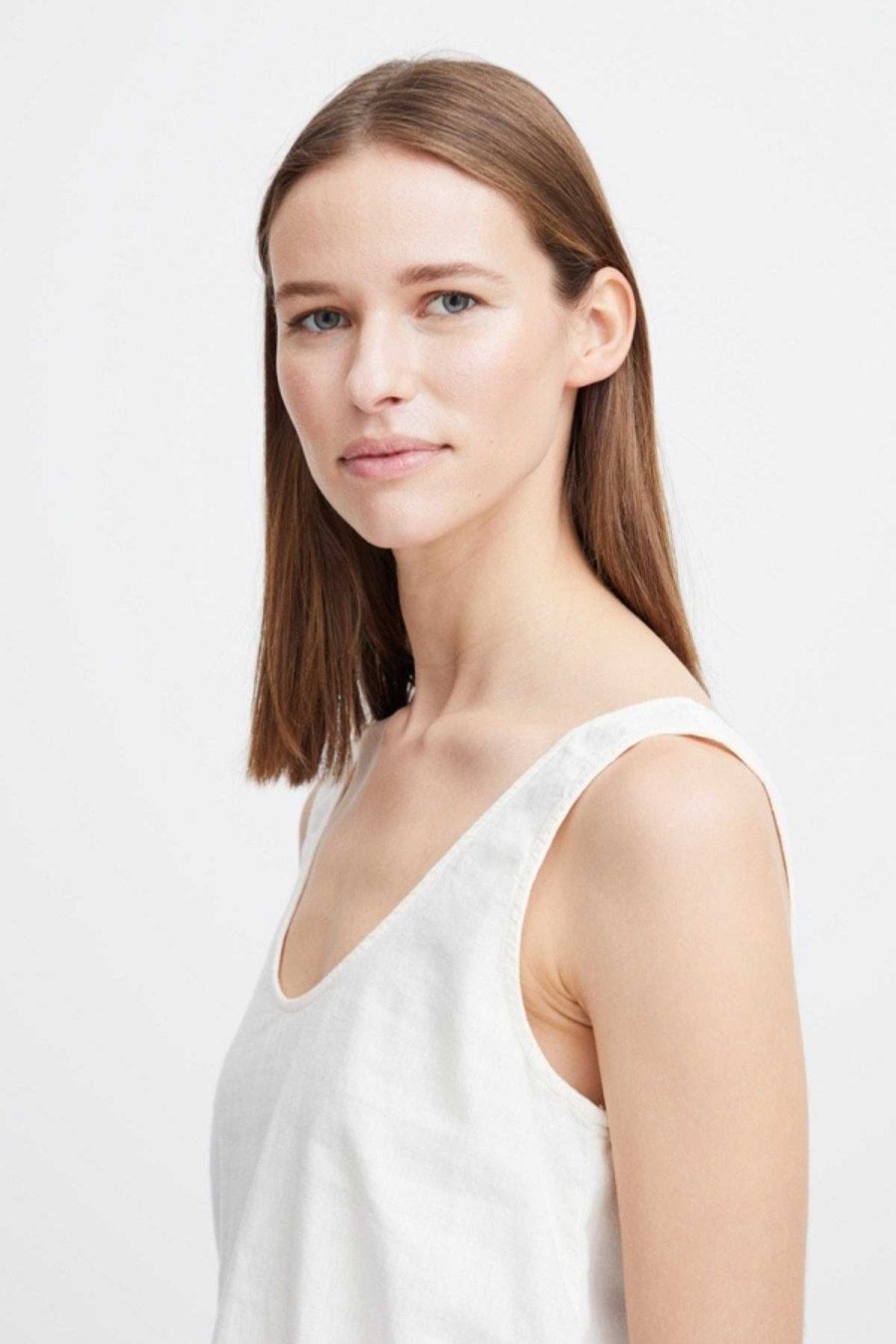 Tops & Blouses | B.Young Byfalakka White Vest Top