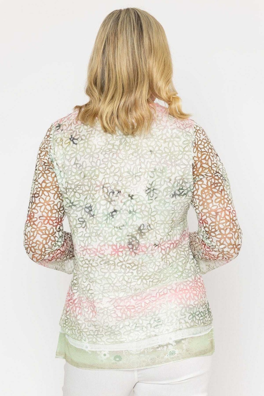 Tops & Blouses | Voulez Vous Sage Printed Dovore Top