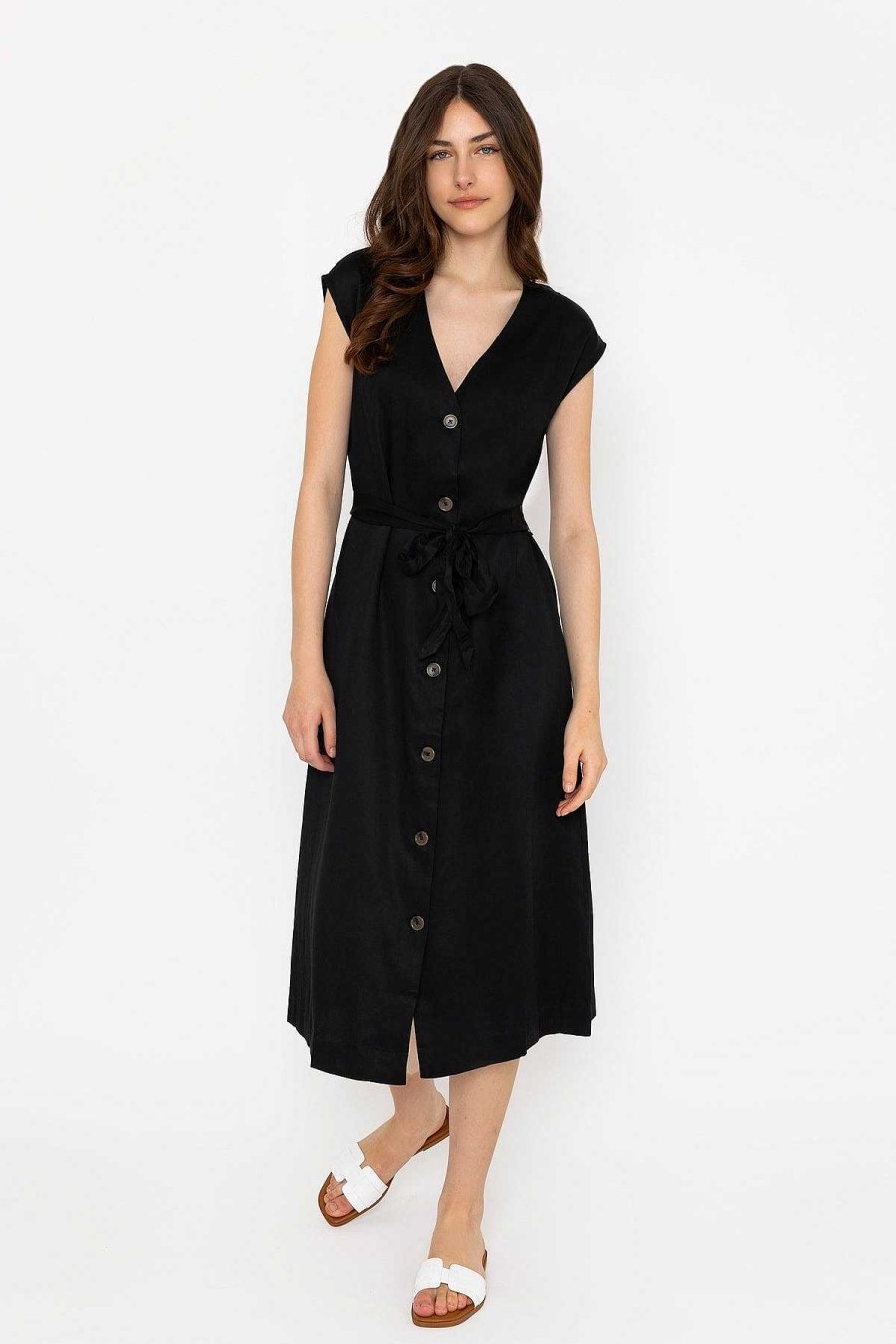 Dresses & Jumpsuits | B.Young Byilini Black Midi Dress