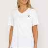 Tops & Blouses | West Quay V-Neck T-Shirt In White